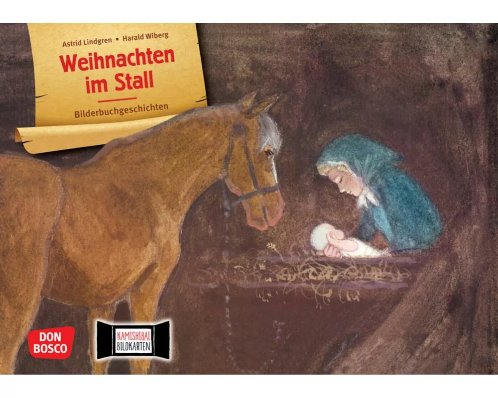 Weihnachten im Stall. Kamishibai Bildkartenset