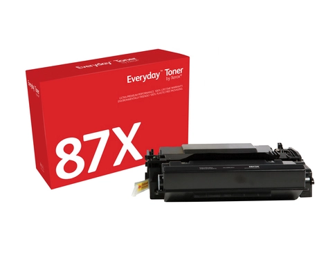 Everyday Black Toner by compatible with HP 87X (CF287X), High capacity. Black toner page yield: 18000 pages, Printing colours: Black, Quantity per pack: 1 pc(s)