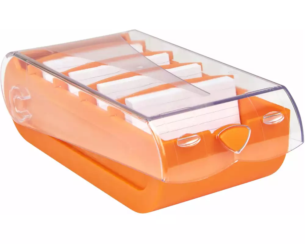 Biella Karteibox Bunny A8 100 Karten, Orange