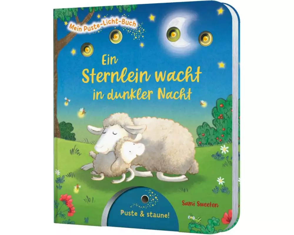 Mein Puste-Licht-Buch: Ein Sternlein wacht in dunkler Nacht