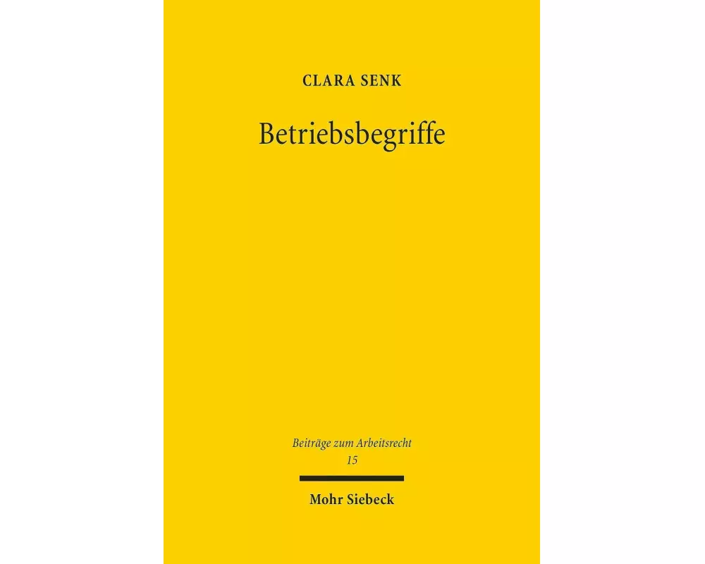 Betriebsbegriffe