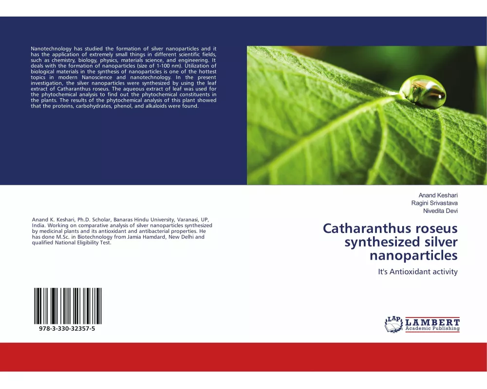 Catharanthus roseus synthesized silver nanoparticles