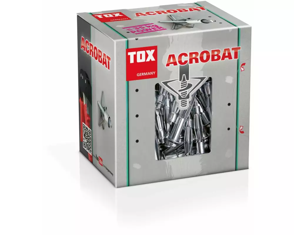 Tox-Dübel Hohlraumdübel Acrobat M4 x 32 mm, SW13, 25 Stück