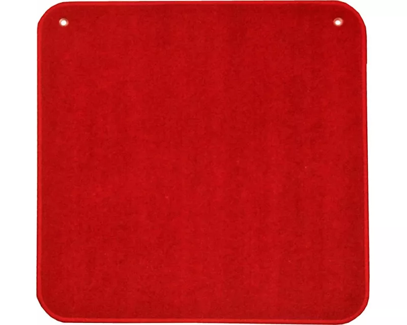 Jassteppich rot uni, 60 x 60 cm