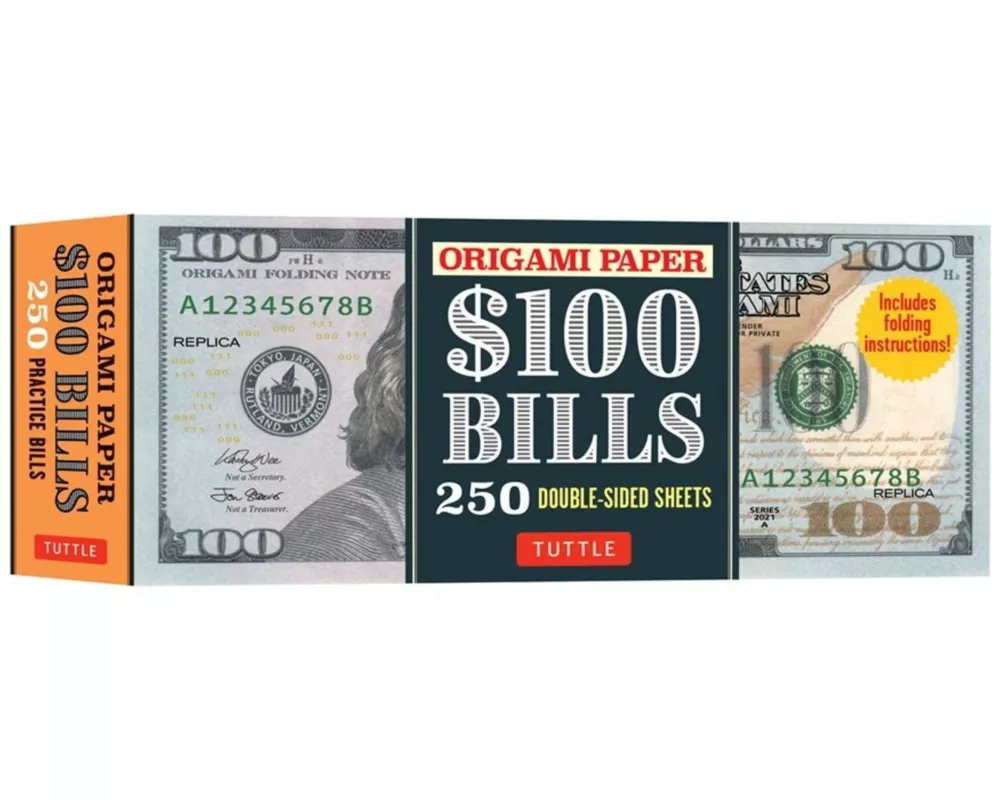 Origami Paper: One Hundred Dollar Bills