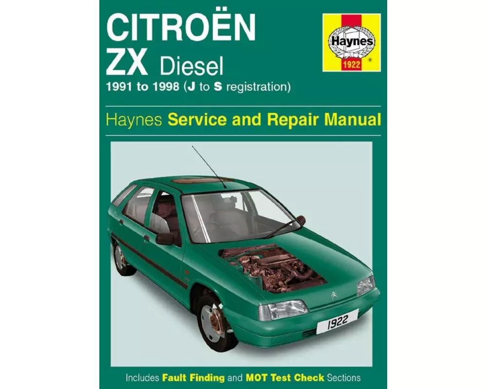Citroen ZX Diesel (91 - 98) Haynes Repair Manual