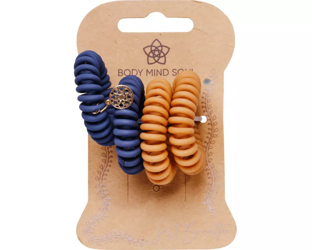 Body Mind Soul Haargummi Twister Elastic matt 4 Stück