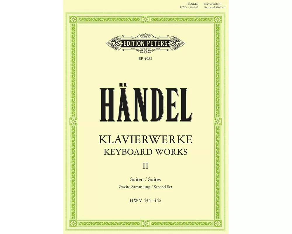 Keyboard Works -- Suites (Second Set) Hwv 434-442