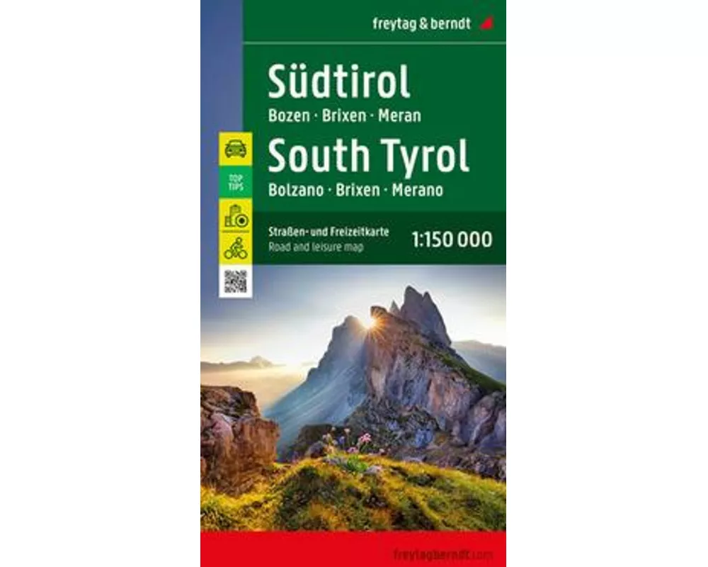 Südtirol, Straßen- und Freizeitkarte 1:150.000, freytag & berndt