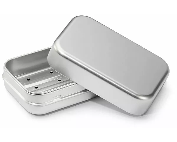 Saatvogel Seifendose aus Aluminium