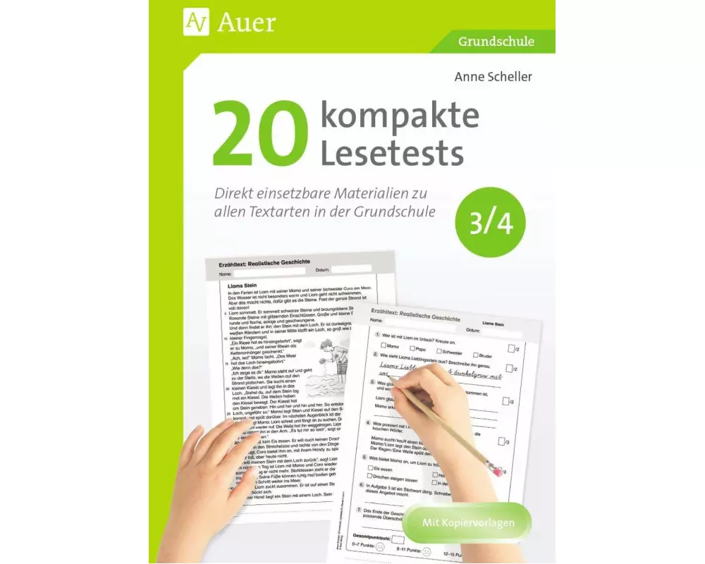 20 kompakte Lesetests für Klasse 3/4