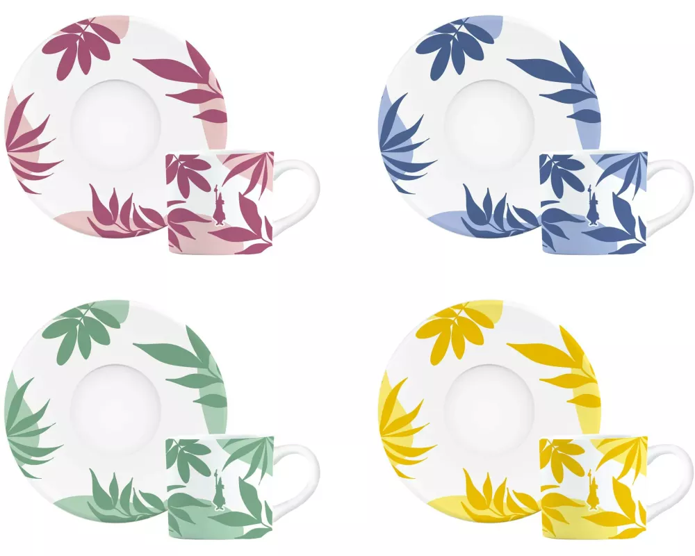 Bialetti Espressotasse 60 ml, 4 Stück, Mehrfarbig