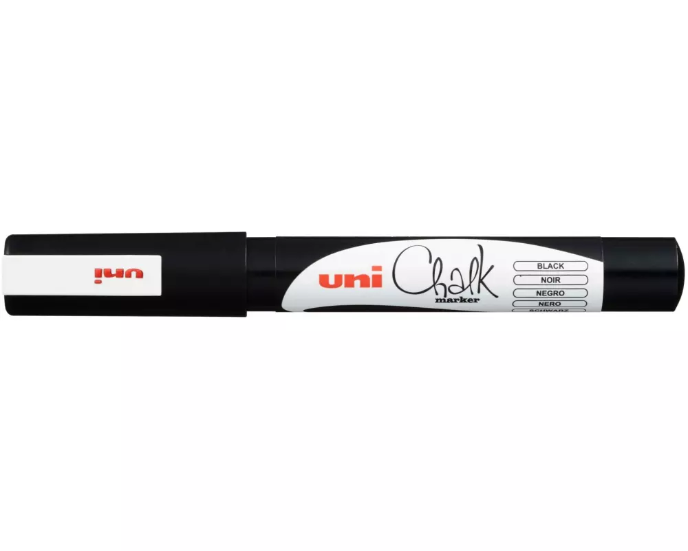 Uni Kreidemarker uni Chalk 0.9 -1.3 mm Schwarz