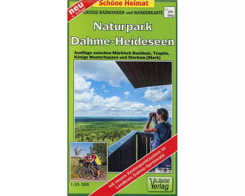 Große Radwander- und Wanderkarte Naturpark Dahme-Heideseen 1 : 35 000