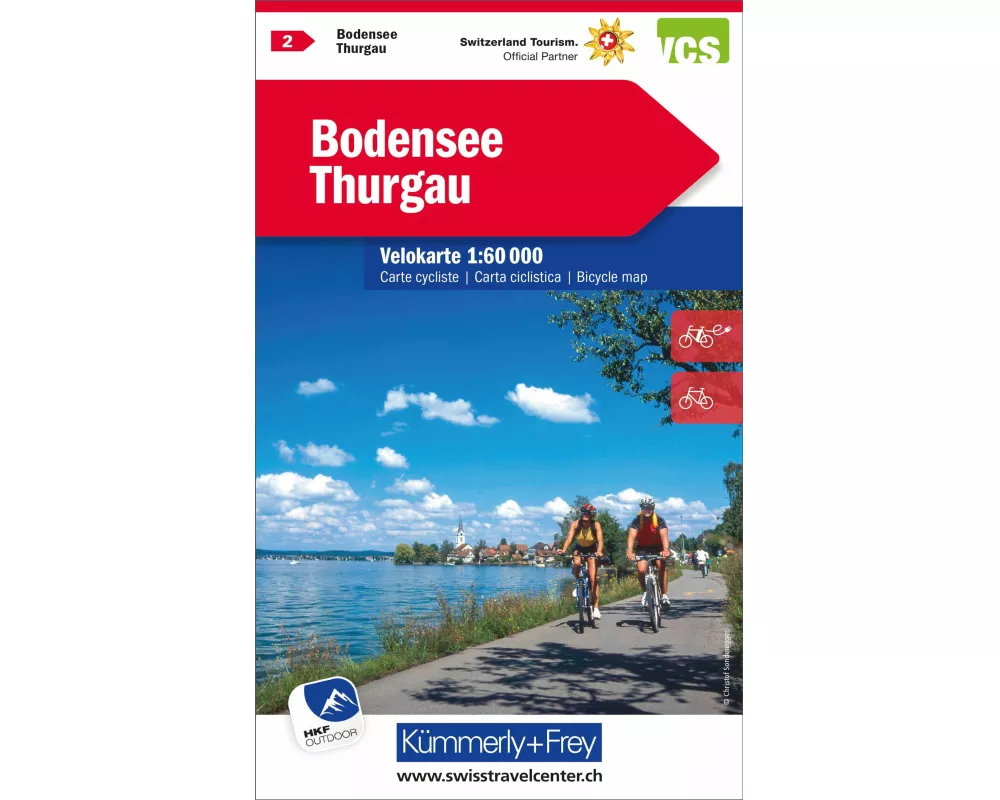 Kümmerly+Frey Velokarte 2 Bodensee, Thurgau 1:60.000
