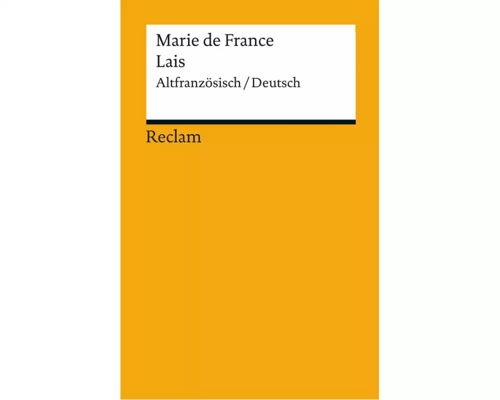 Lais. Altfranzösisch/Deutsch