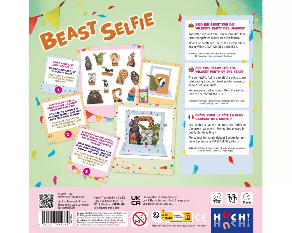 HUCH! Familienspiel Beast Selfie