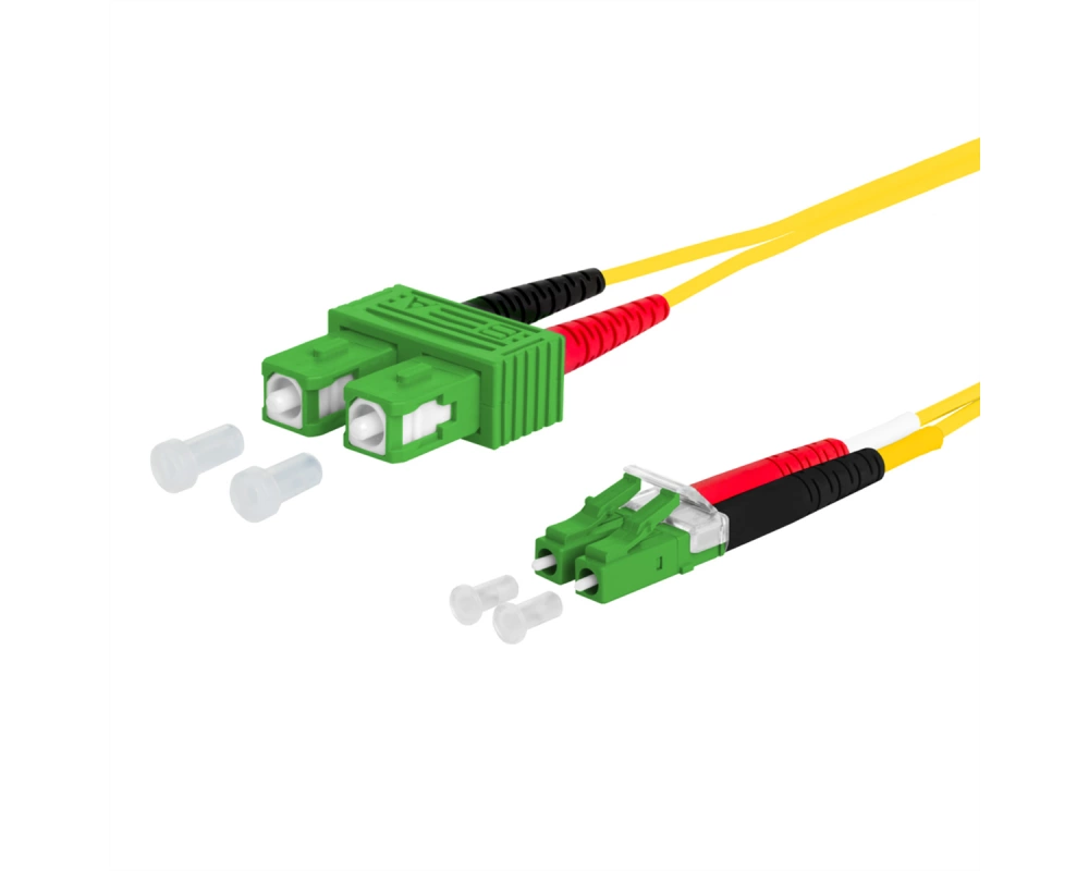 METZ CONNECT OpDAT Patchkabel, SC-D APC/LC-D APC OS2, 3 m