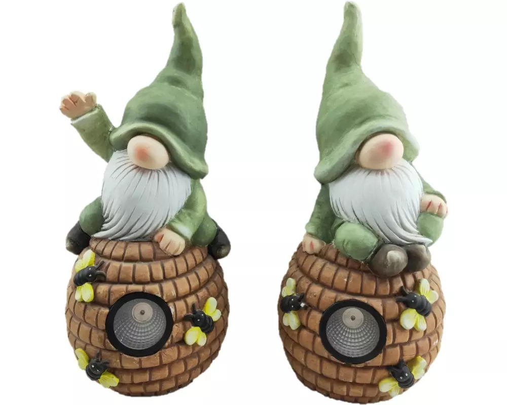 Dameco Dekofigur LED Gartenzwerge 2 Stück