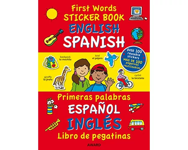 First Words Sticker Books: English/Spanish