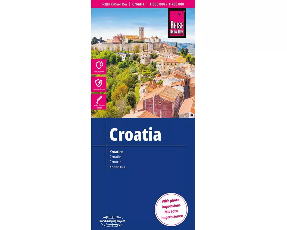 Reise Know-How Landkarte Kroatien / Croatia (1:300.000 / 700.000)