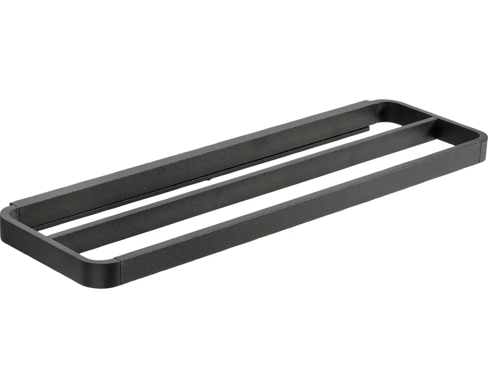Zone Denmark Handtuchhalter Rim 44 cm x 7.5 cm x 2.5 cm, 2-fach, Schwarz