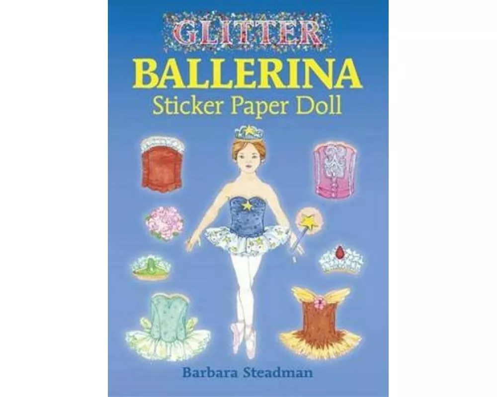 Glitter Ballerina Sticker Paper Doll
