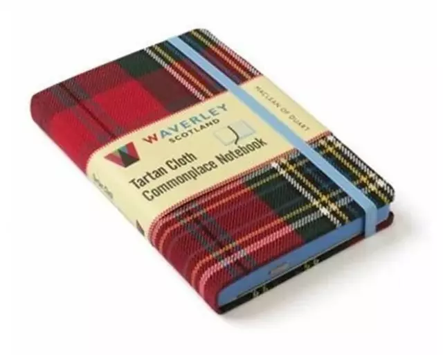 Waverley (M): Maclean of Duart Tartan Cloth Commonplace Pocket Notebook