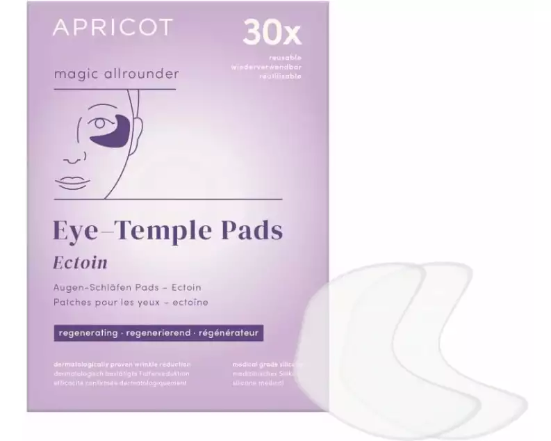 Apricot Augen-Schläfen Pads mit Ectoin 2 Stück, wiederverwendbar