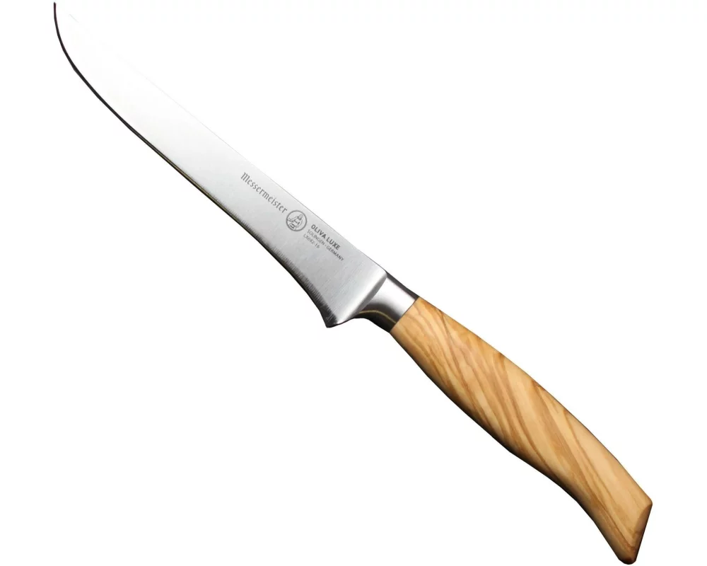 Messermeister Fleischmesser Oliva Luxe 16.5 cm, Nature/Silber