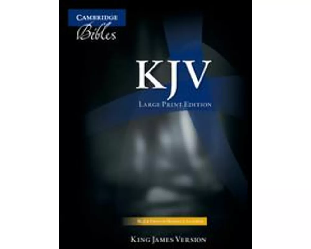 KJV Large Print Text Bible, Black French Morocco Leather, KJ653:T