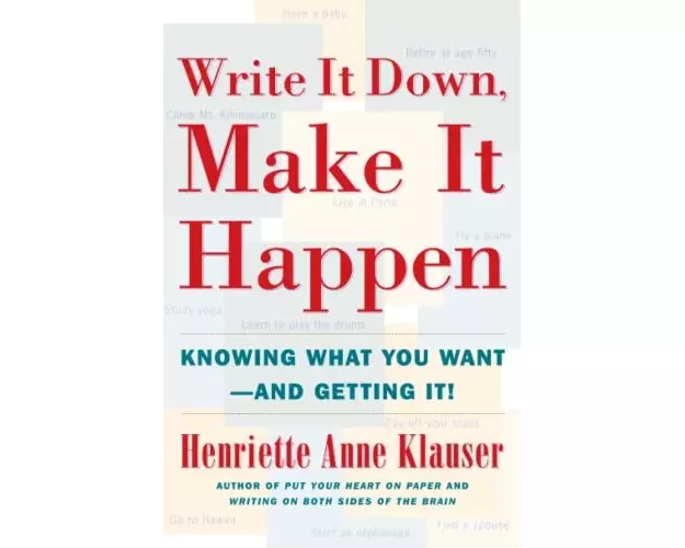 Write It Down Make It Happen