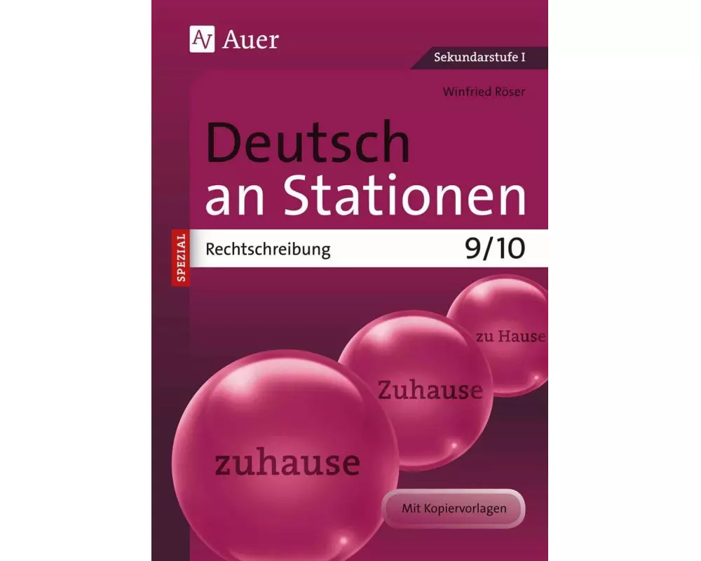 Deutsch an Stationen spezial Rechtschreibung 9-10