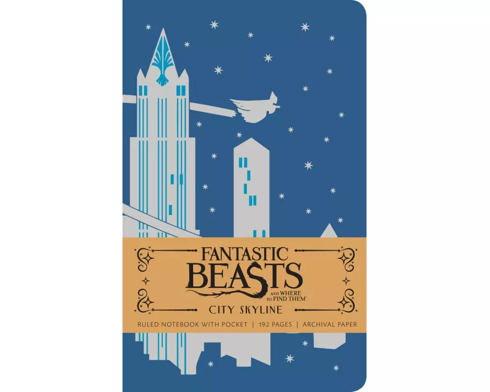 Fantastic Beasts and Where to Find Them: City Skyline Hardcover Ruled Notebook