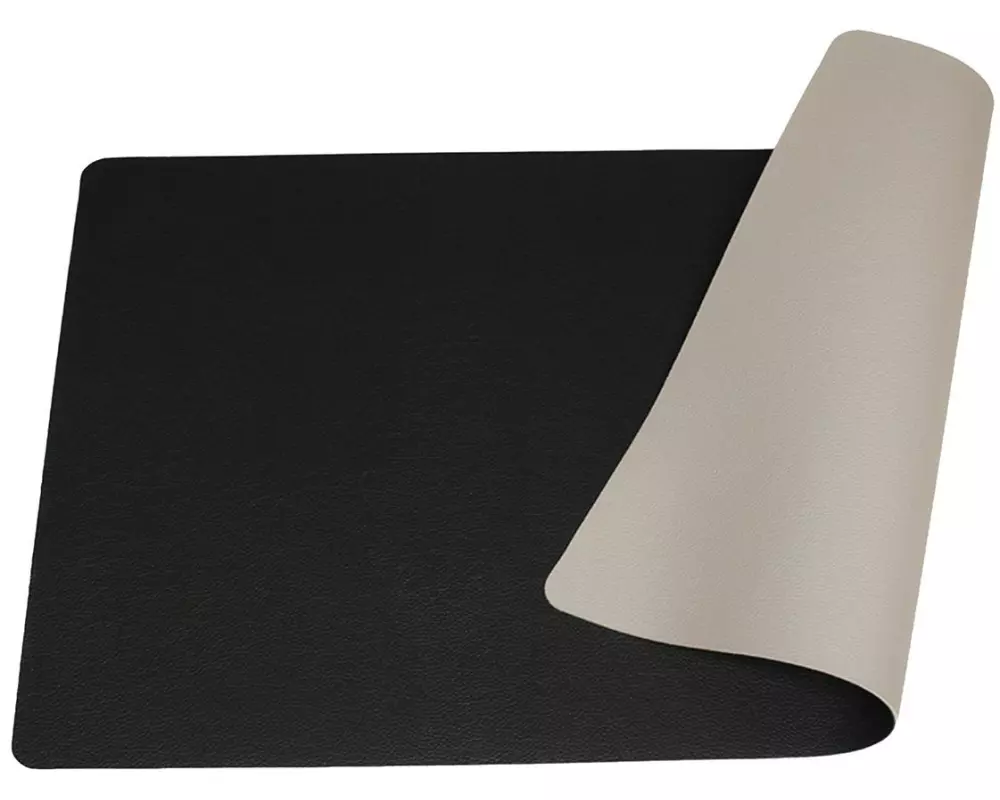 Hubatka Tischset Zweifarbig Schwarz-Hellgrau 31 cm x 46 cm