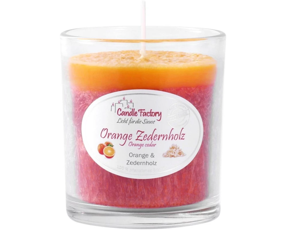 Candle Factory Duftkerze Party Light Orange Zedern