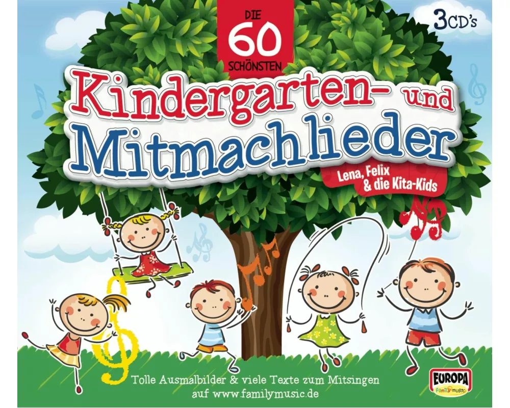Die 60 schönsten Kindergarten- und Mitmachlieder