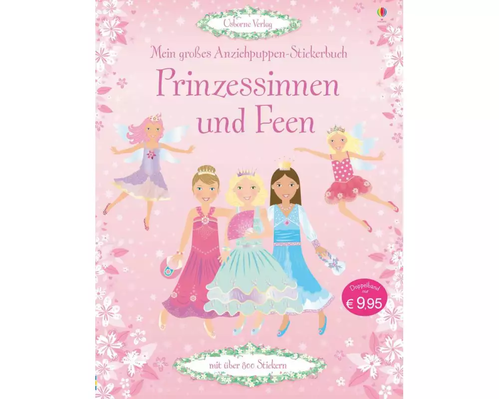Mein großes Anziehpuppen-Stickerbuch: Prinzessinnen und Feen