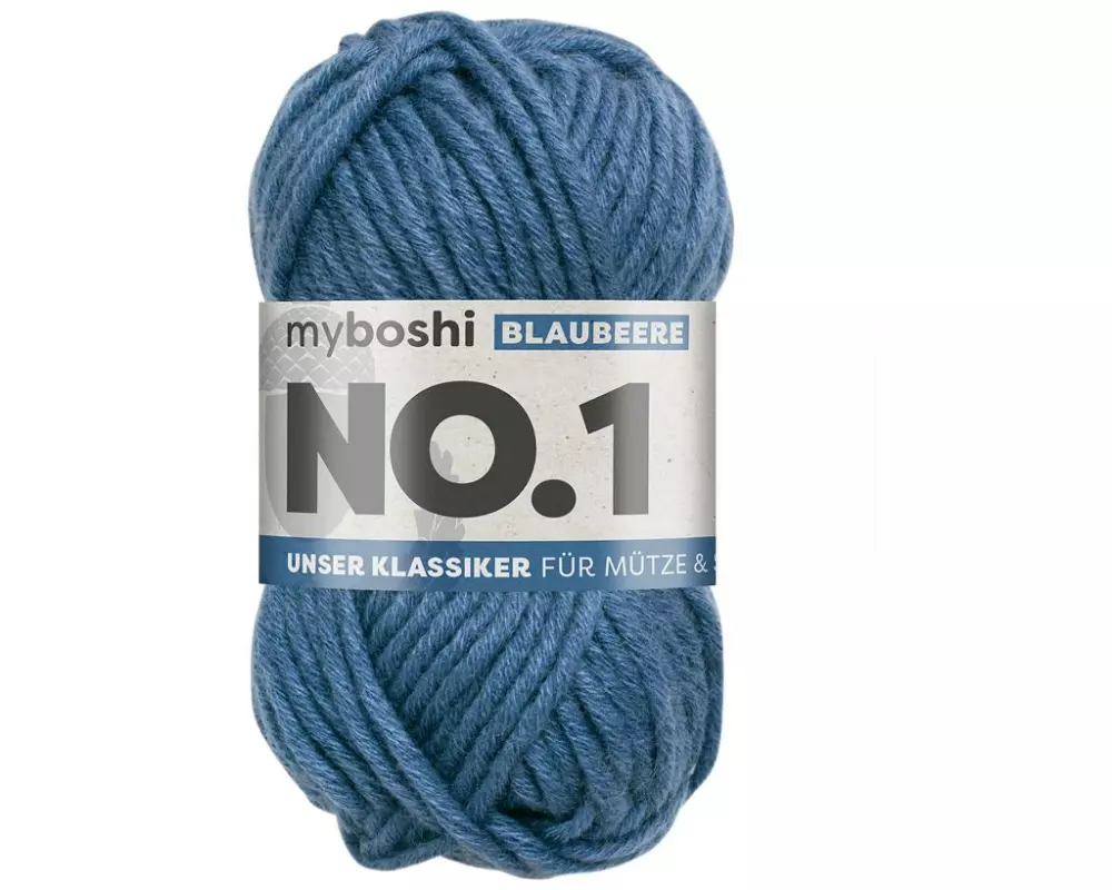 myBoshi Wolle Nr.1 Blaubeere 50 g, 55 m