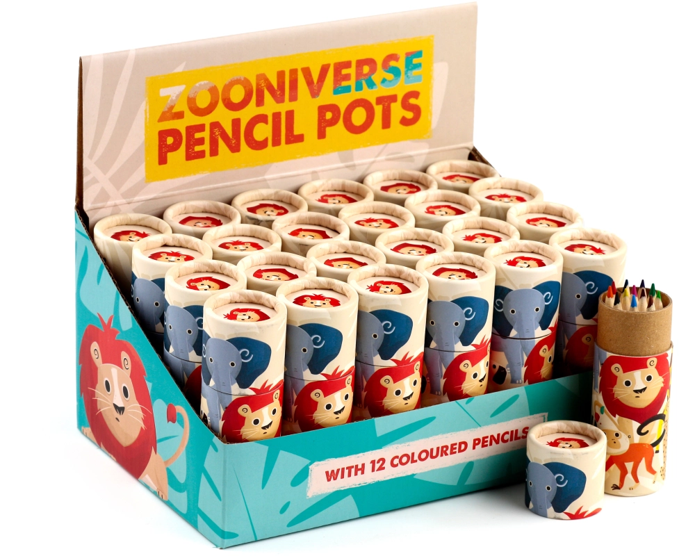 ROOST Farbstifte Zootiere PCASE49 12 Farben