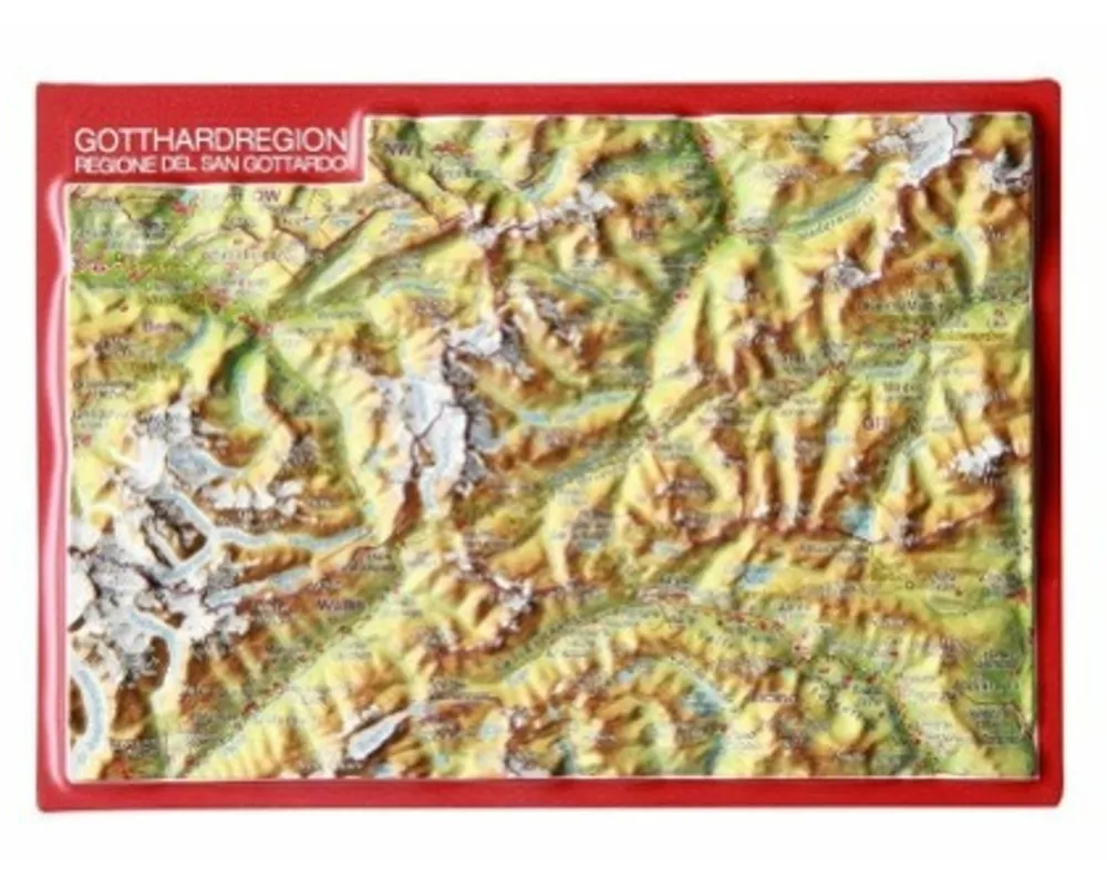 34556; AK Geo Relief: Gotthardregion