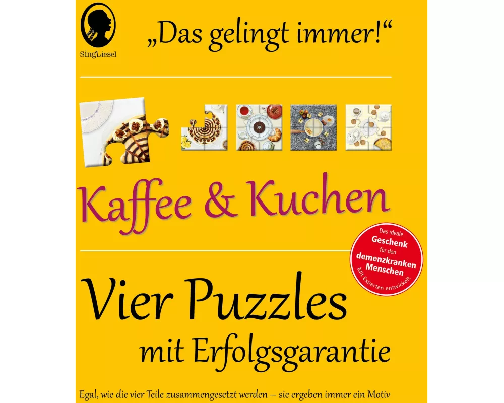Das "Gelingt-immer"-Puzzle Kaffee und Kuchen