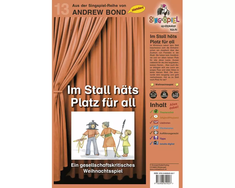 Im Stall häts Platz für all, Singspiel mit CD (SS13)