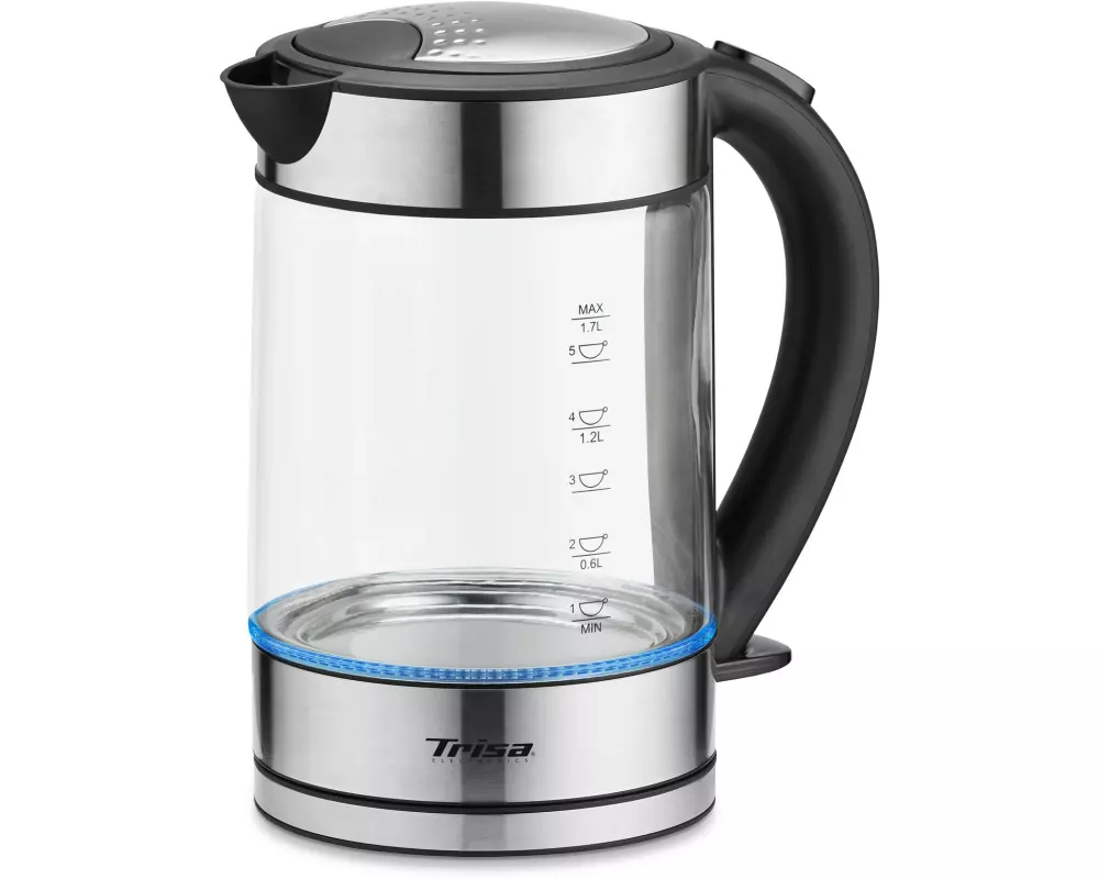 Trisa Wasserkocher Compact Boil W5669 1.7 l, Edelstahl/Transparent