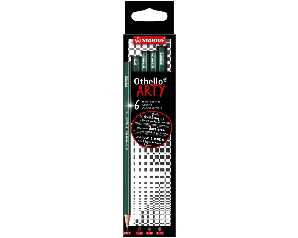 STABILO Bleistift Othello ARTY Hard, 6-teilig
