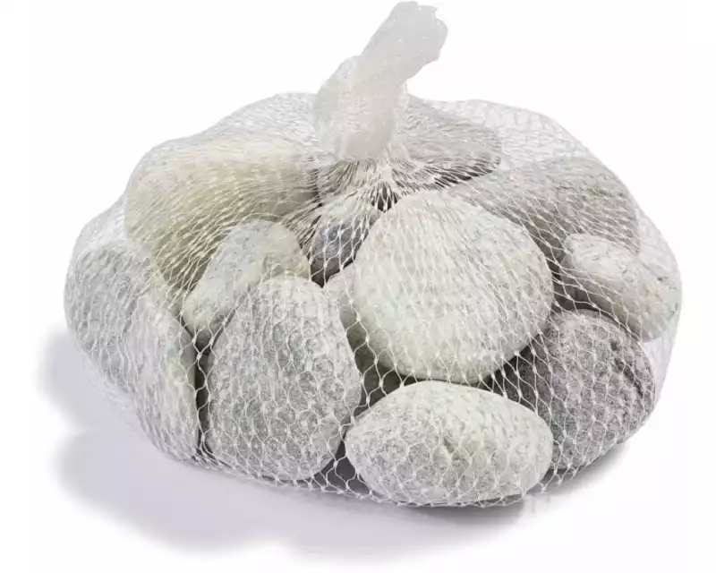 HobbyFun Mini-Utensilien Steine Netz 500g, Grau