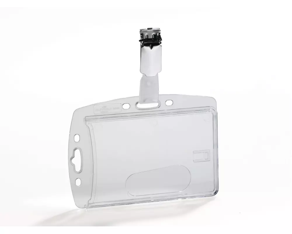 DURABLE Ausweishalter Hartbox mit Clip für 1 Ausweis, 25 Stück