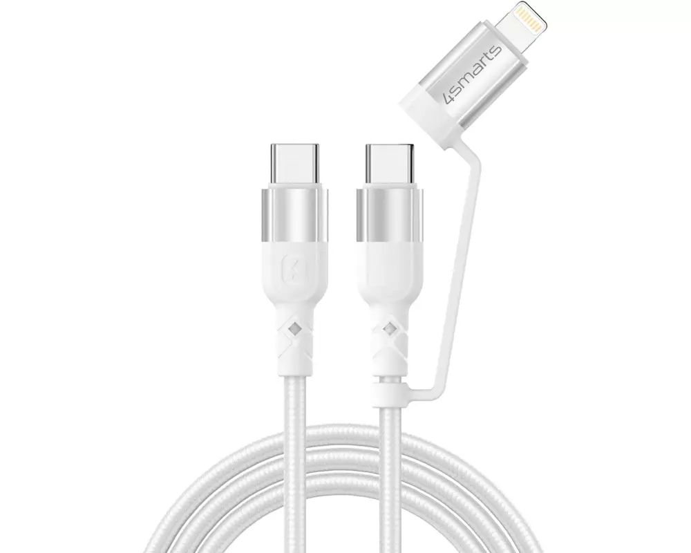 4smarts USB-Kabel USB C - Lightning/USB C 1.5 m