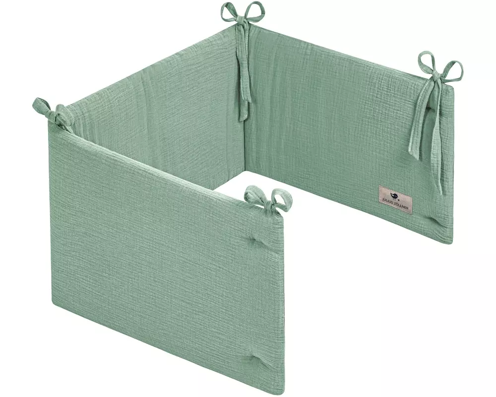 Julius Zöllner Bettnestchen Musselin Grün 180 x 35 cm