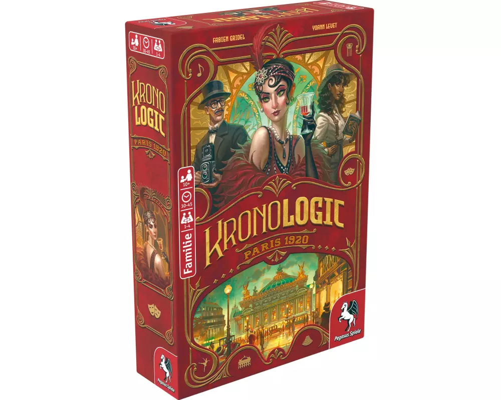 Pegasus Spiele Familienspiel Kronologic – Paris 1920 -DE-